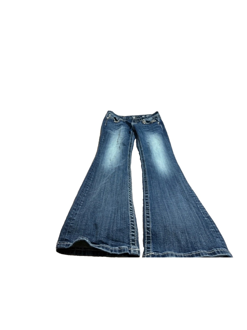Miss Me Women’s Medium Wash Mid Rise Bootcut Jeans! Size 30 34x33